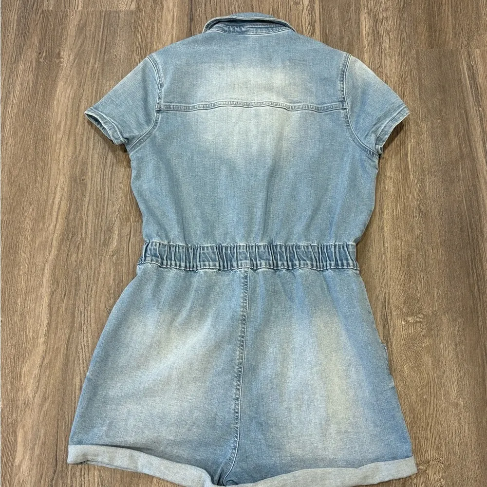 Celebrity Pink Denim Romper - Image 2