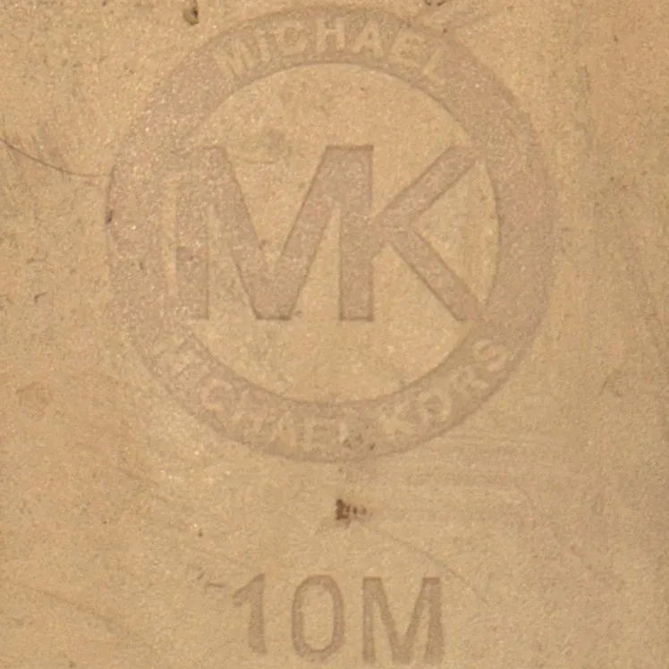 Michael Kors Giovanna Metallic Leather Espadrille Platform Wedge Women’s 10 Gold - Image 10