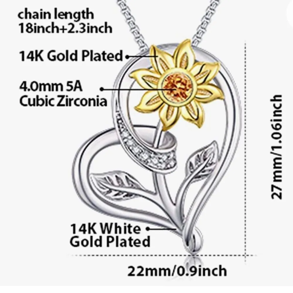 NIB 🌻❤️ Necklace‎ Silver - Image 2