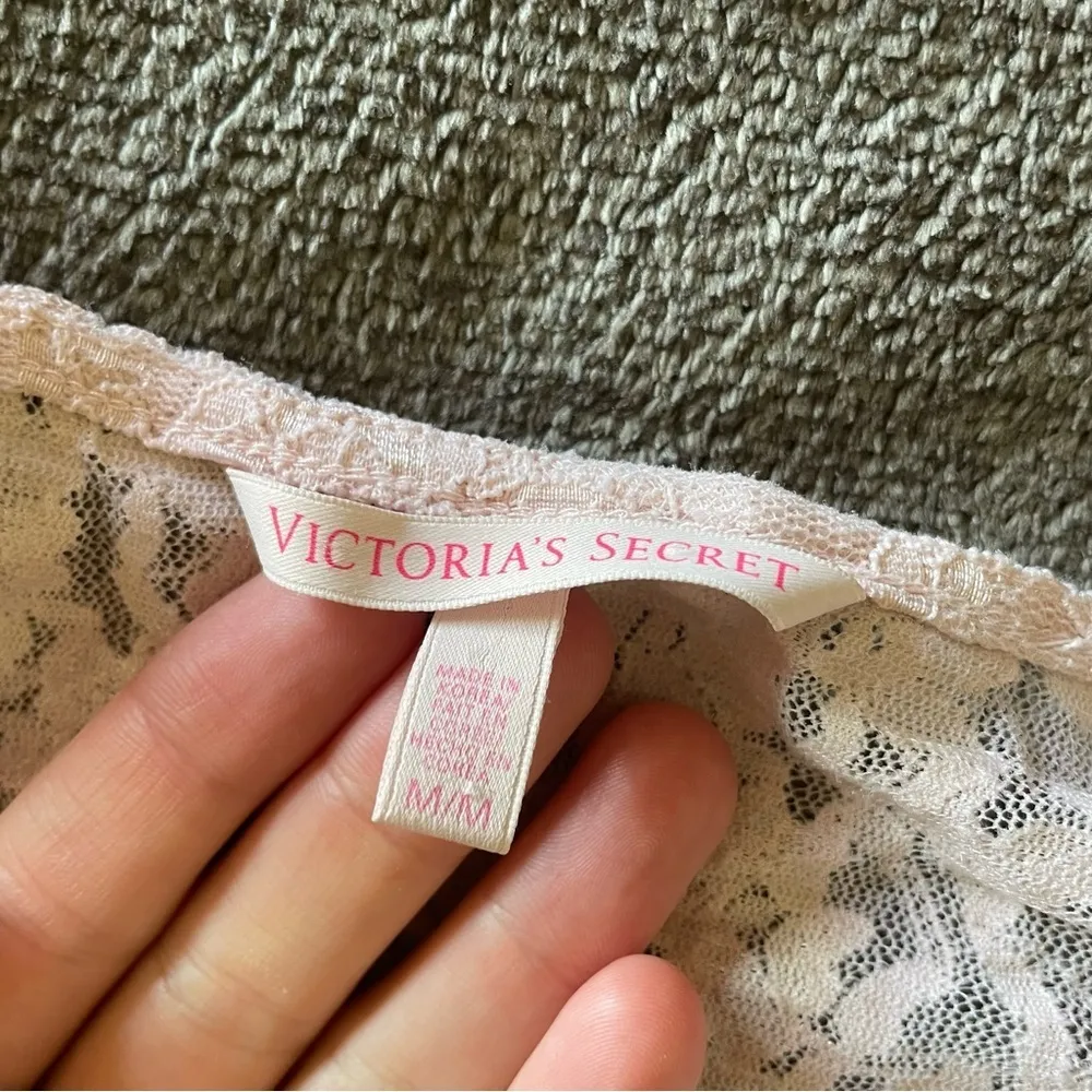 Victoria’s Secret Sheer Lace Balletcore Romantic Coquette Short Sleeve Crop Top - Image 5