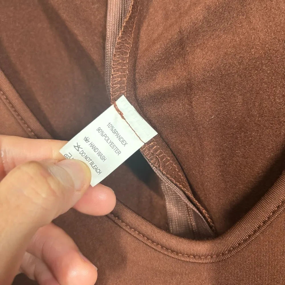 Brown Long Sleeve Unitard/Jumpsuit Size Large - Image 11