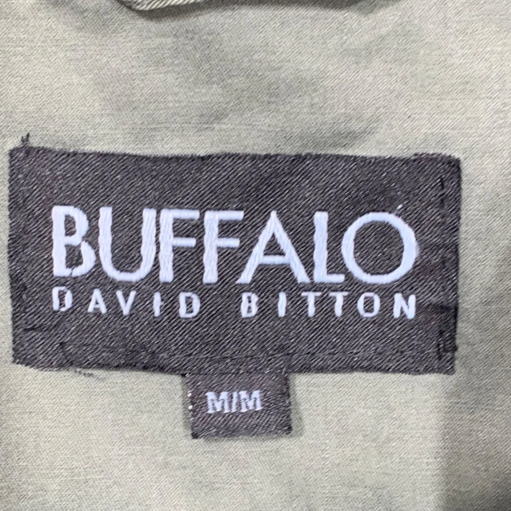 Buffalo David Bitton Utility Jacket Women’s Size M Green Hooded 4 Pocket Cotton - Image 5