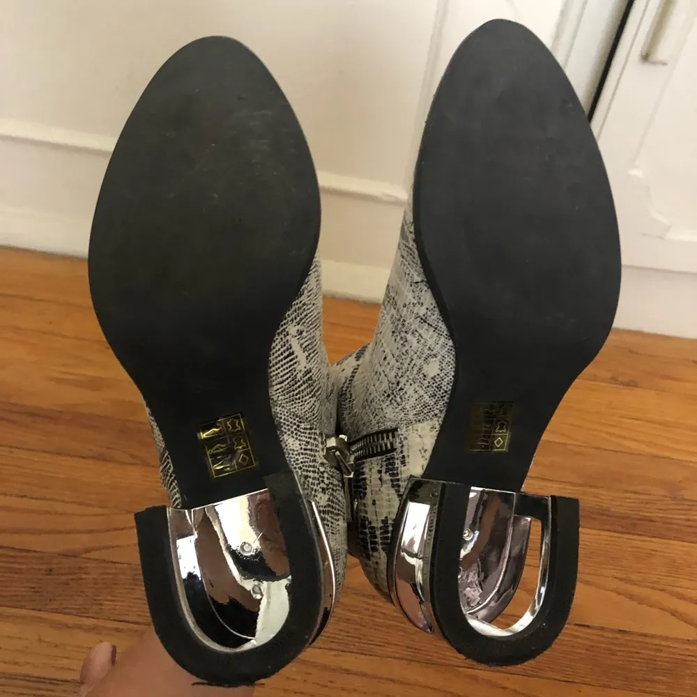 Jeffrey Campbell  Boone Snake Print Booties - Image 8