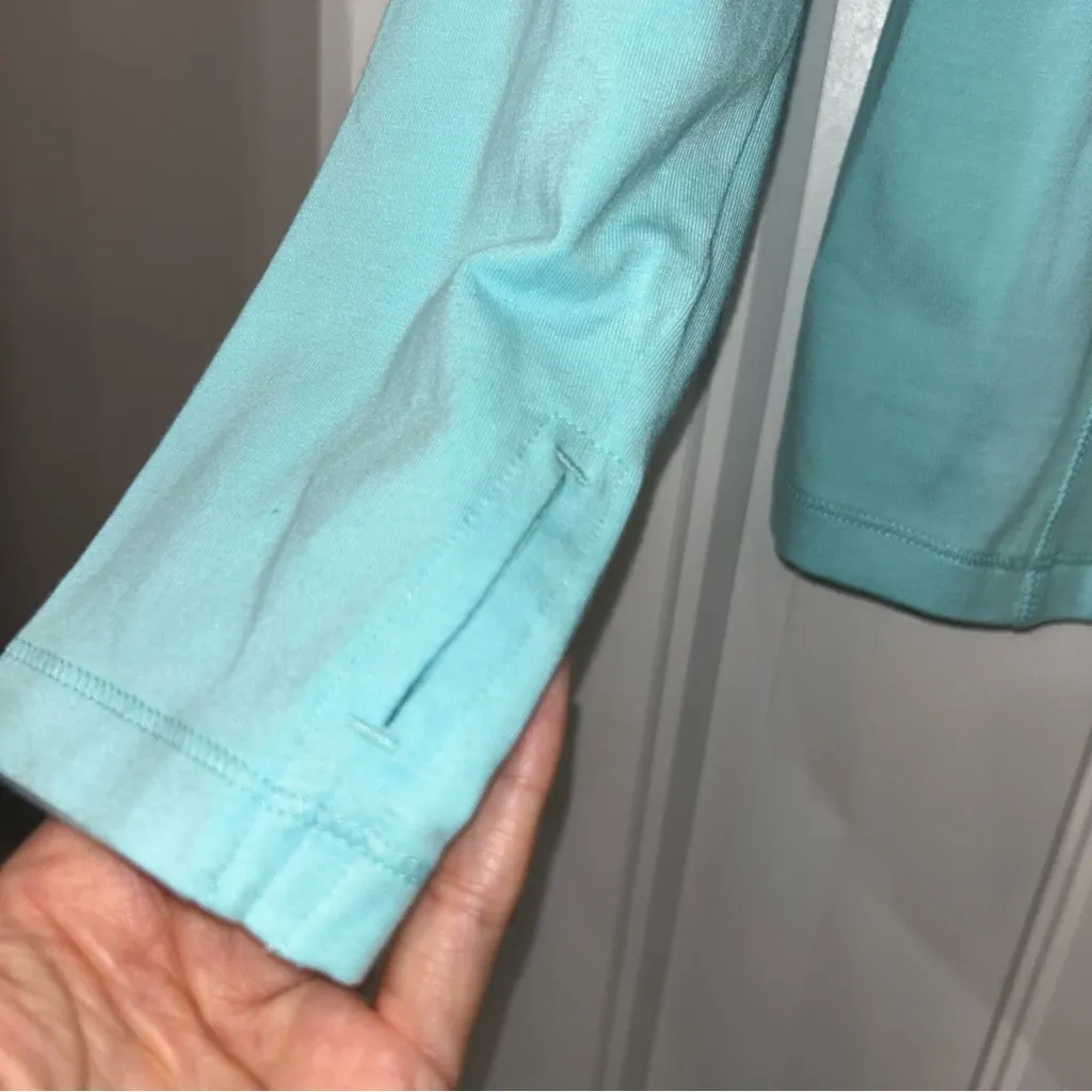 Tasc Orange Beach Quarter Zip Women’s Small Blue - Image 4