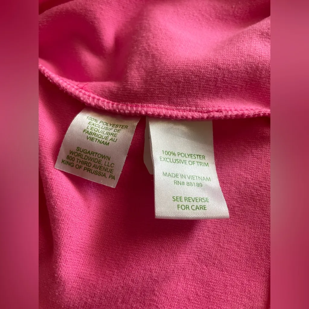 Lilly Pulitzer  Pink Flutter Sleeve Ruffled Blouse - Image 6