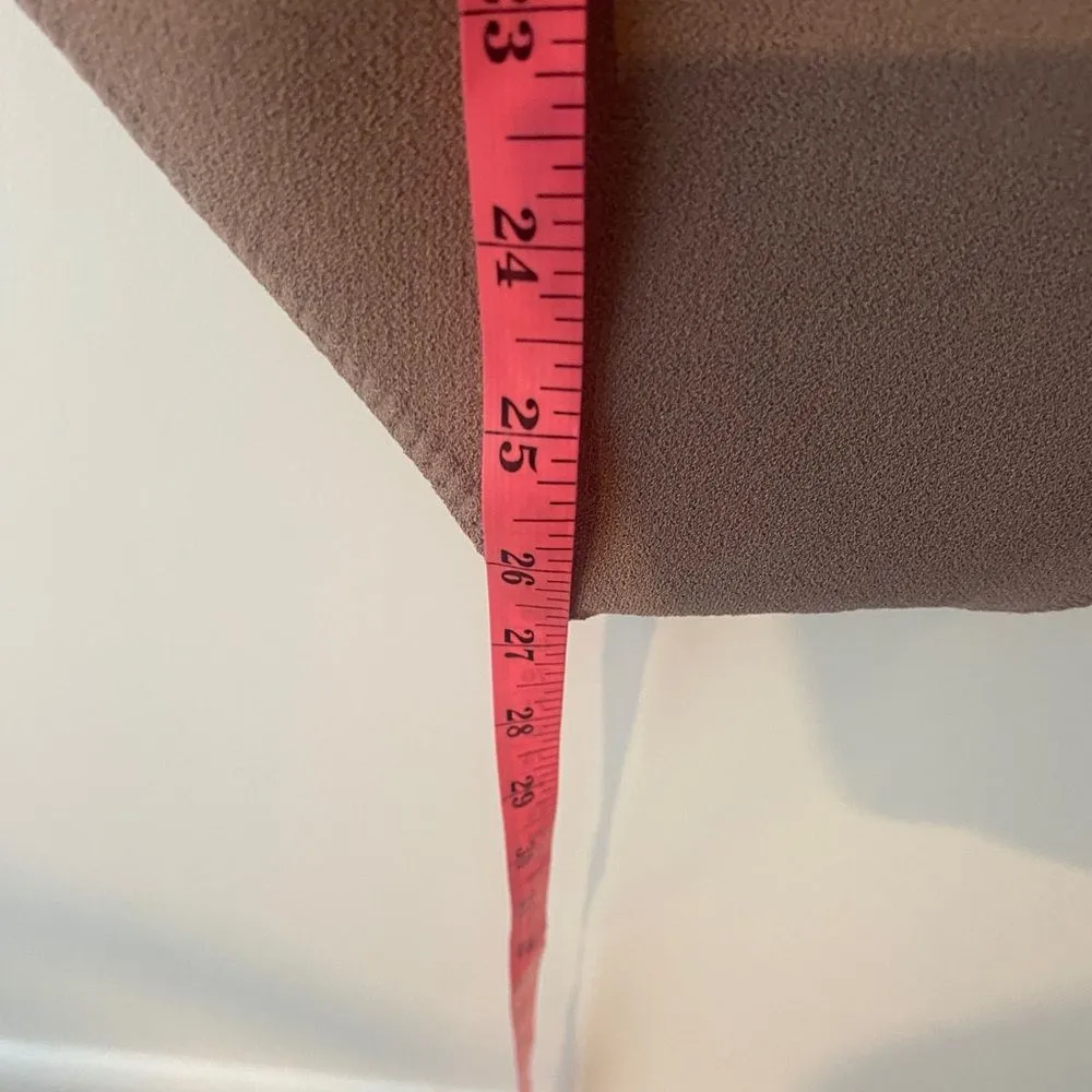 ZARA NWT Limitless Contour Bodysuit Large L Half Sleeve V-Neck Mauve Nude Modern - Image 8