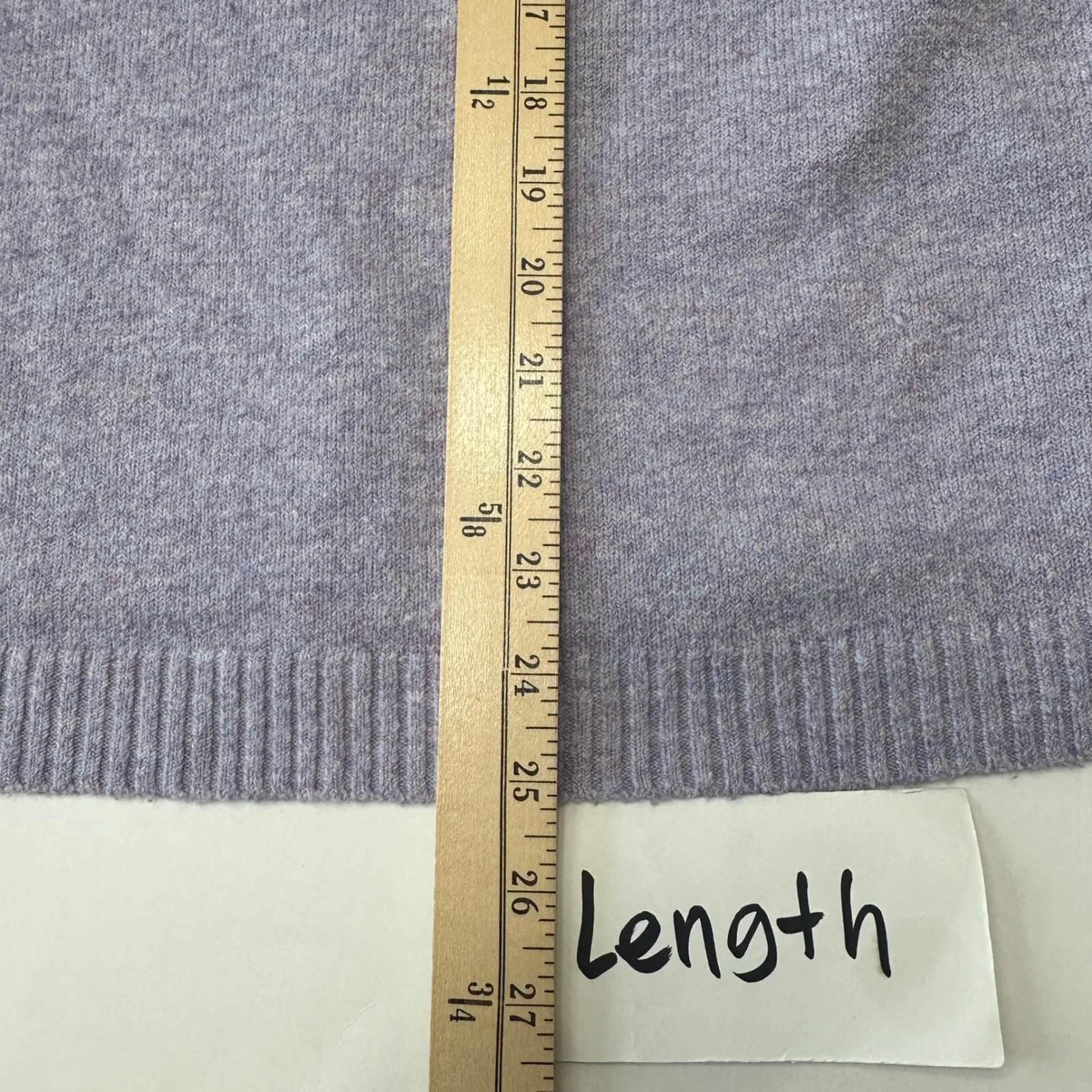 J. Jill Lavender Crew Neck Long Sleeve Knit Sweater Cozy Pullover Women'sā Large Purple - Image 10