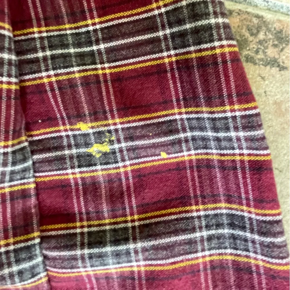 Red Pleated Plaid Wrap Mini Skirt Size Juniors 16 - Image 10