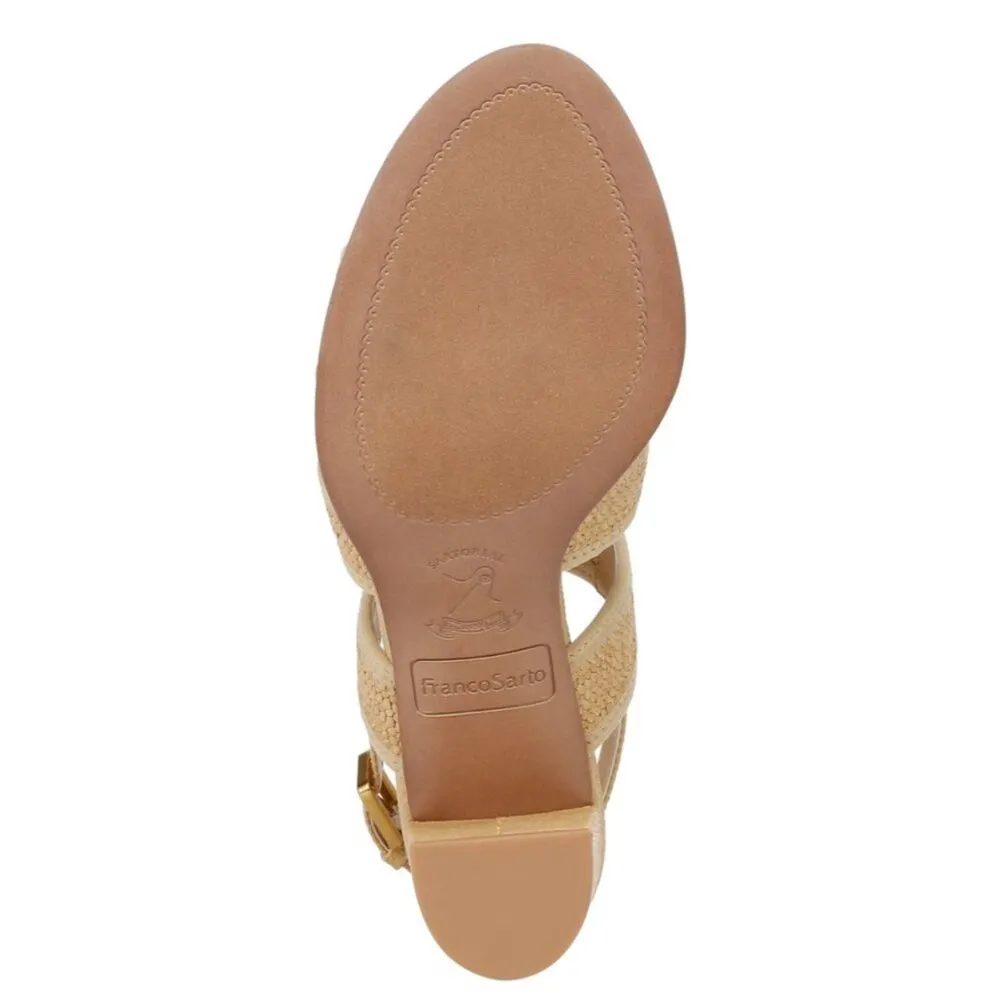 NEW Franco Sarto Buco Raffia Sandal (Women) 8M, NATURAL - Image 6