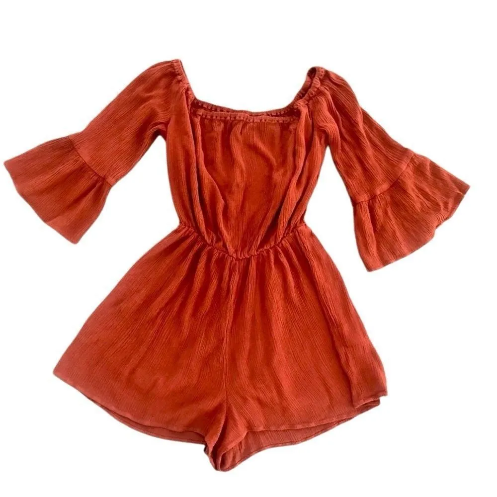 Topshop orange romper - Image 3