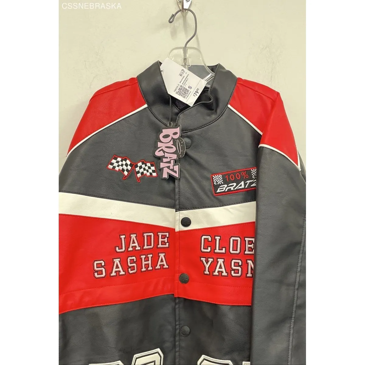 Forever 21 Forever‎ 21 Black/Red Leather Jacket - Size S - Image 2