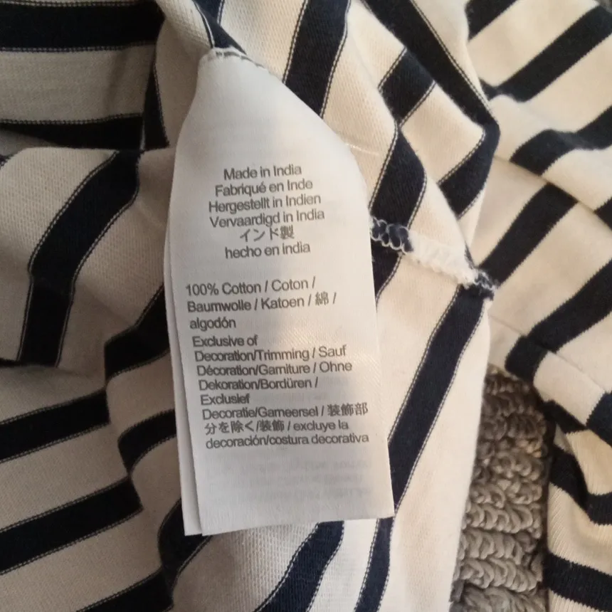 J. Crew Mariner Cloth Embroidered Long Sleeve Preppy Cotton Womens Large - Image 6