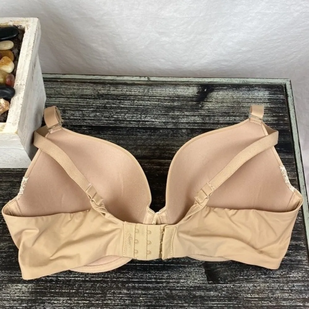Soma Nude Memorable Full Coverage Lace Trim Underwire Bra 38C - Image 4