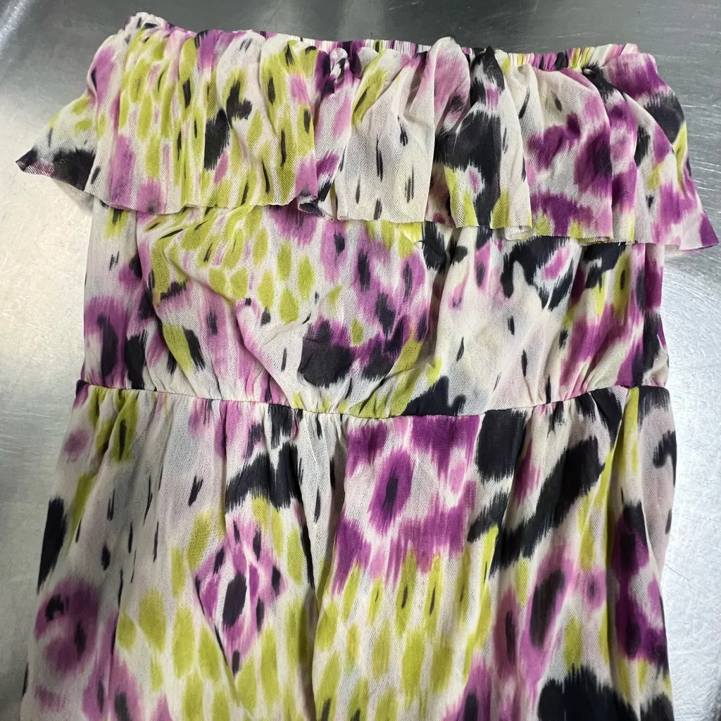 Anthropologie Lilka Women Ostera Strapless Hi-Lo Mesh Gauze Dress - Medium - EUC - Image 3