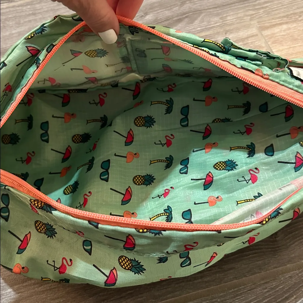 Kavu Rope Pack flamingo Beach Party sling crossbody cord buckle bag purse - Image 4