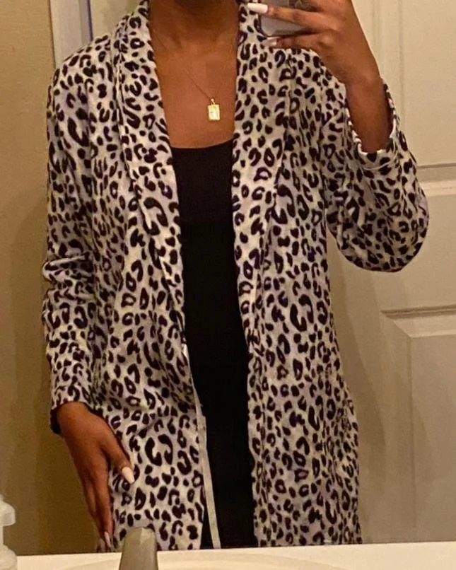 Leopard Print Robe Multi Size L - Image 3