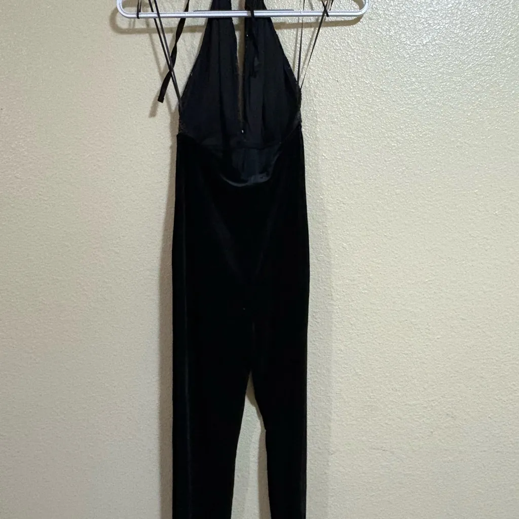 Bozzolo  Black Sequin Halter Jumpsuit - Image 2