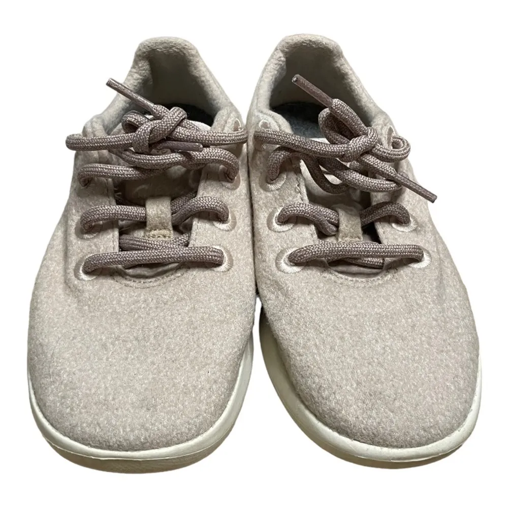 Allbirds Women’s Sneakers The Wool Runner Tennis Shoe Beige Size 6 - Image 3