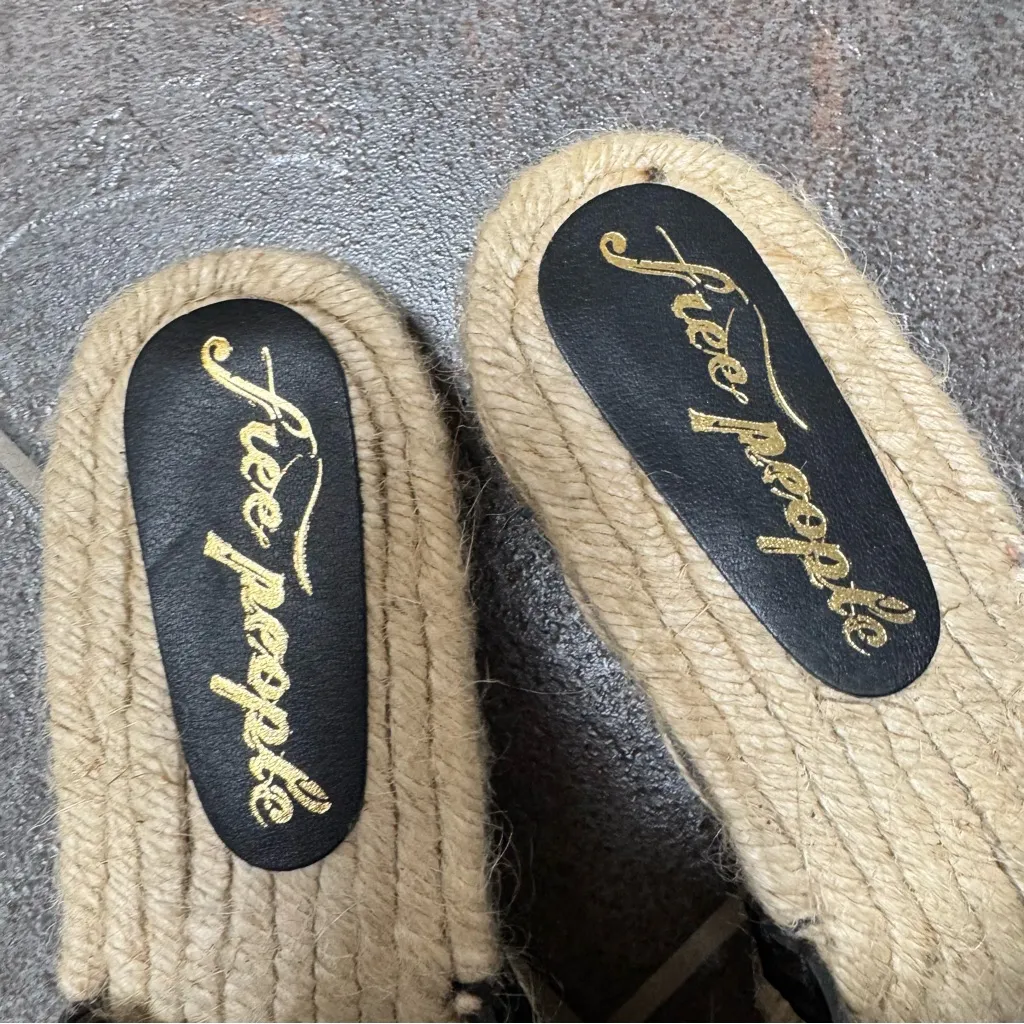 Free People FP Endless Summer Sandal Pom Poms Slip On Jute EU 40 - Image 8