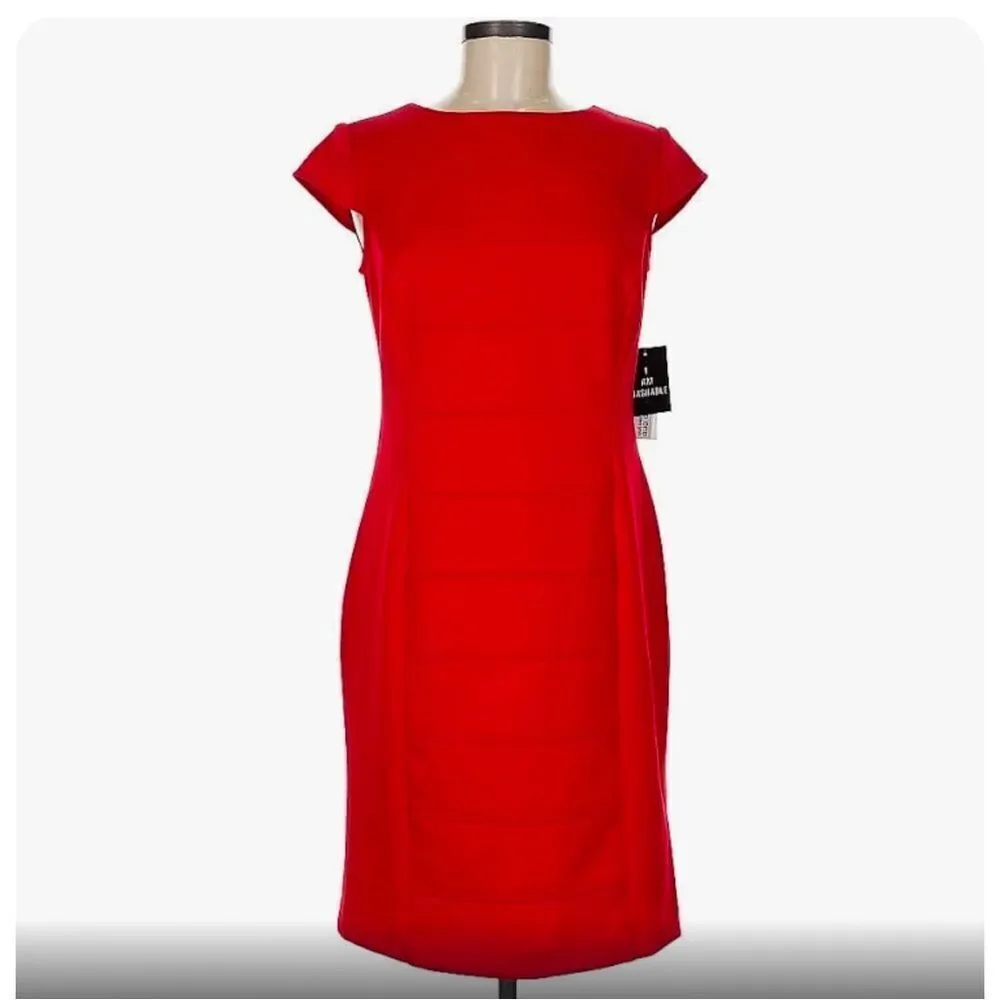 Studio One Red Short Sleeve Dress Size 10 NWT - Image 2