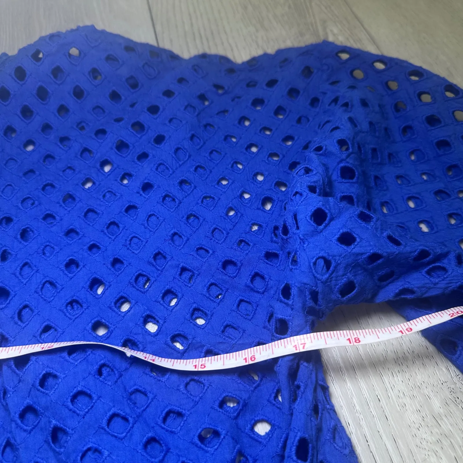 Ramy Brook cotton tie front Caya mini dress swim baithingsuit coverup blue large - Image 4