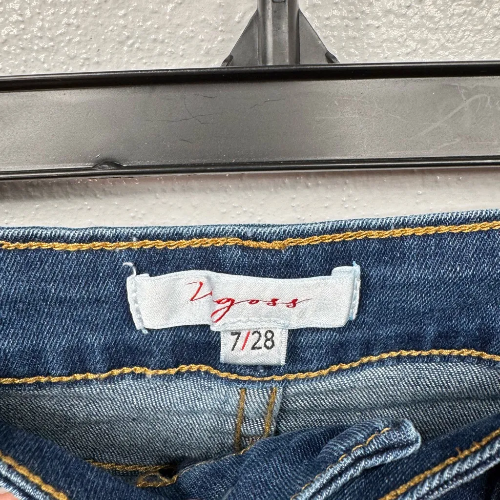 Vigoss Ace High Rise Bermuda Denim Shorts Womens Size 7/28 Medium Wash - Image 6