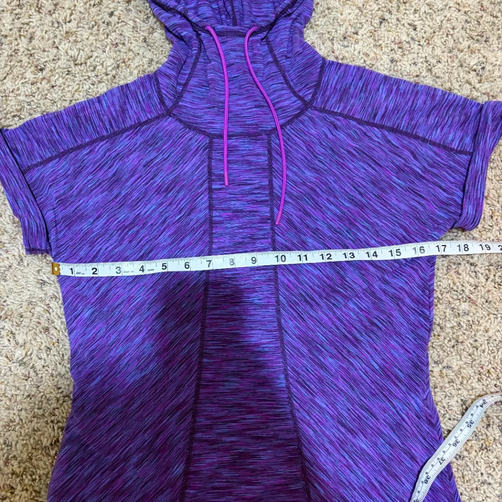 Title Nine Wildflower Purple Space Dye Bonny Tunic Dress Hoodie - Image 16
