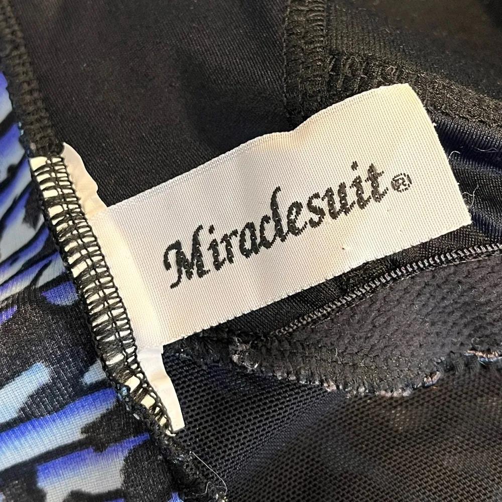 Miraclesuit Swimsuit Purrfection Crossover One Piece Animal Print 10 12 - Image 7