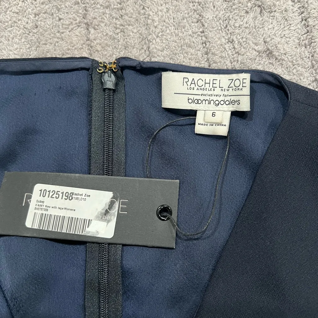 NWT Rachel Zoe Sydney Navy Blue Sleeveless Dress exclusively for Bloomingdale’s - Image 3