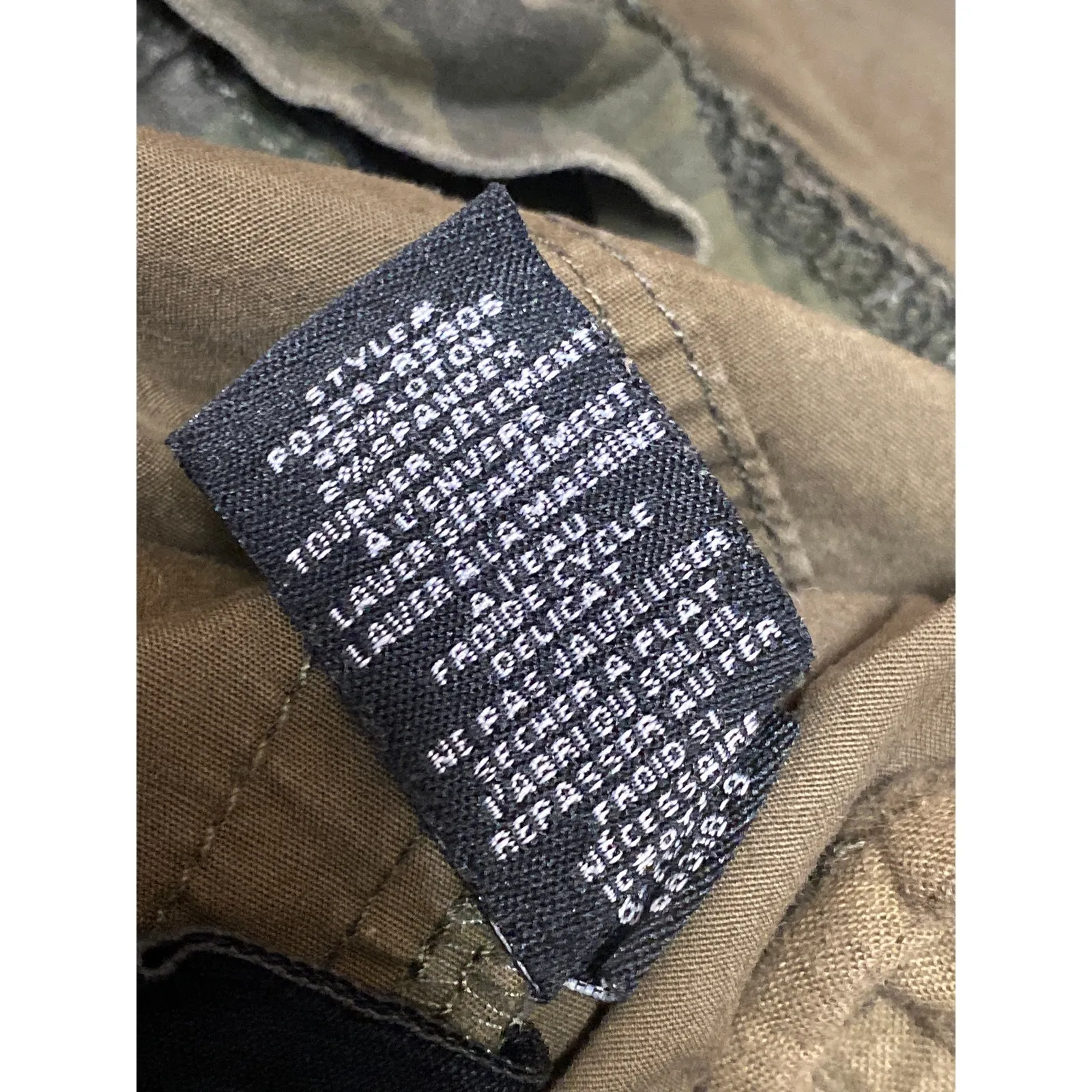 Sanctuary Women's Green Camo Army Mid Rise Tapered Cargo Denim Jeans Size 26 - Image 5