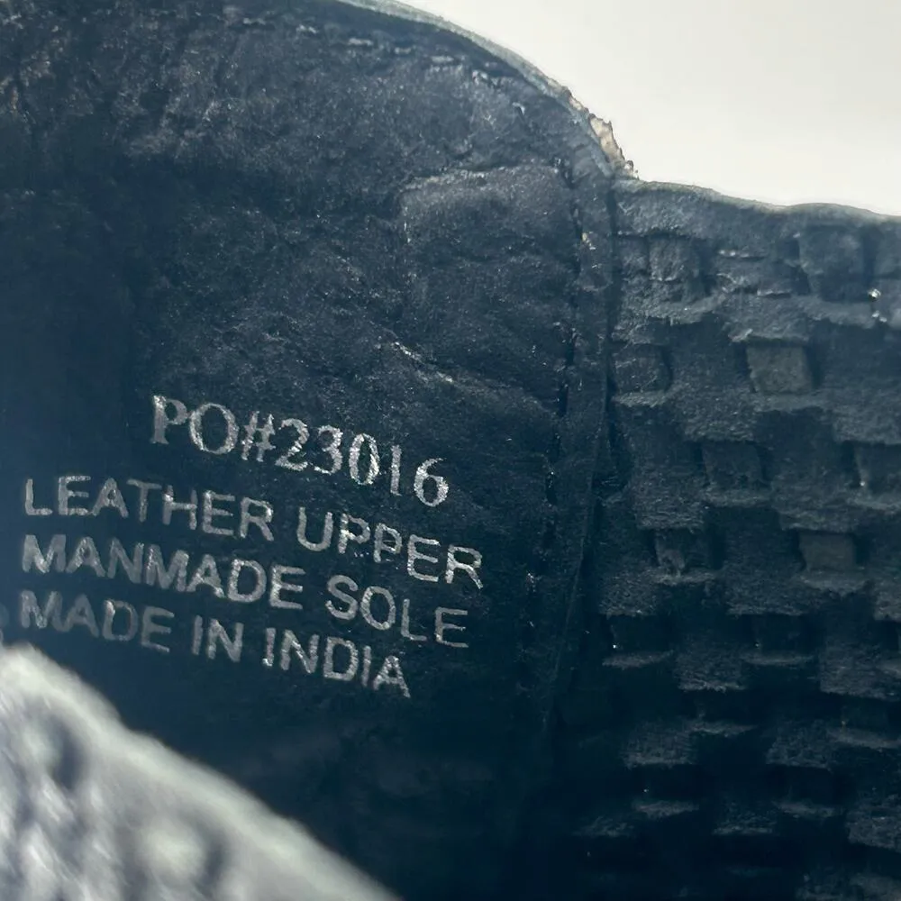 Journee Collection Boots Womens 6 Black Premium Leather Emerson Boots NEW - Image 8