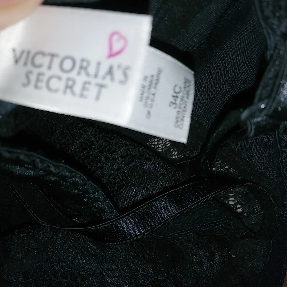 Victoria Secret 34C Black Bustier Garter Belt Lingerie - Image 4