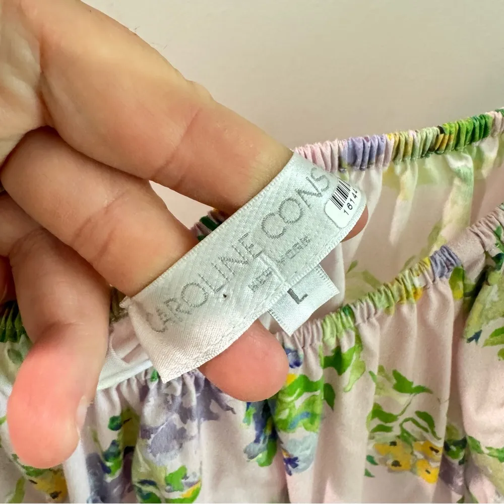 Caroline Constas Lilac Botanica Calla Mini Dress Large Purple - Image 6