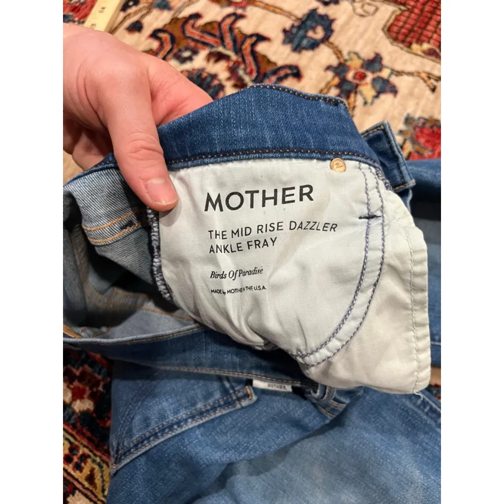 MOTHER Dazzler Straight Leg Ankle Jeans in Birds Of Paradise
Size 25 Blue - Image 7
