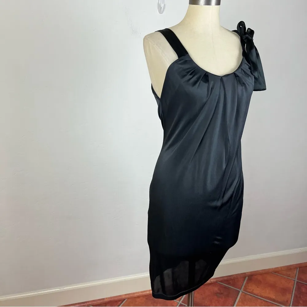Maje Charcoal Tie Shoulder Dress - Image 2