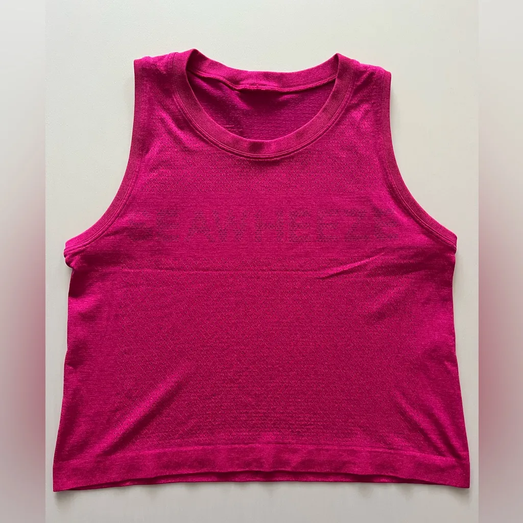 lululemon athletica Sea Wheeze Swiftly Breathe Cropped Tank Top -Size 6? - Image 3