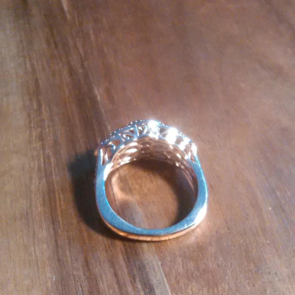 Champagne Diamond Accent Scalloped Ring (Size 9) - Image 8