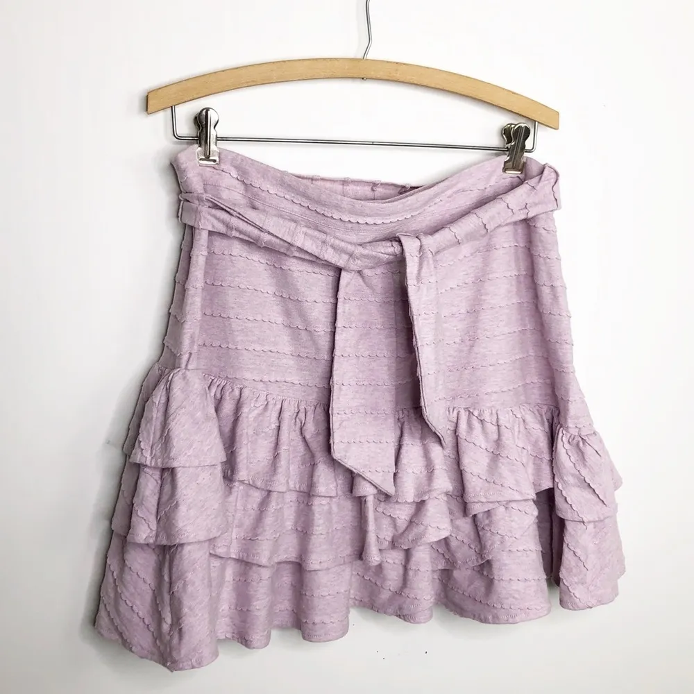 TULA Rosa lavender ruffle hem scallop detail mini skirt - Image 12