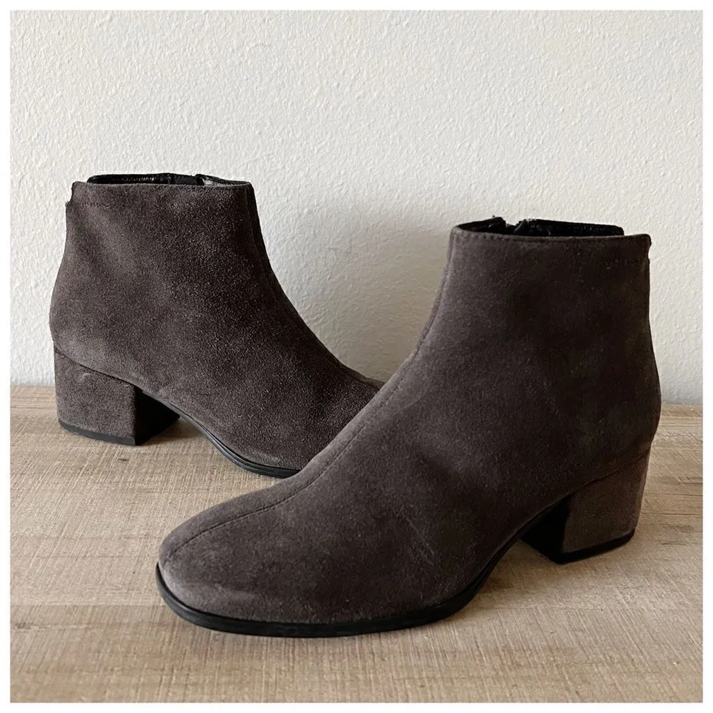 Vagabond Daisy Dark Grey Suede Ankle Booties Size 37 - Image 8