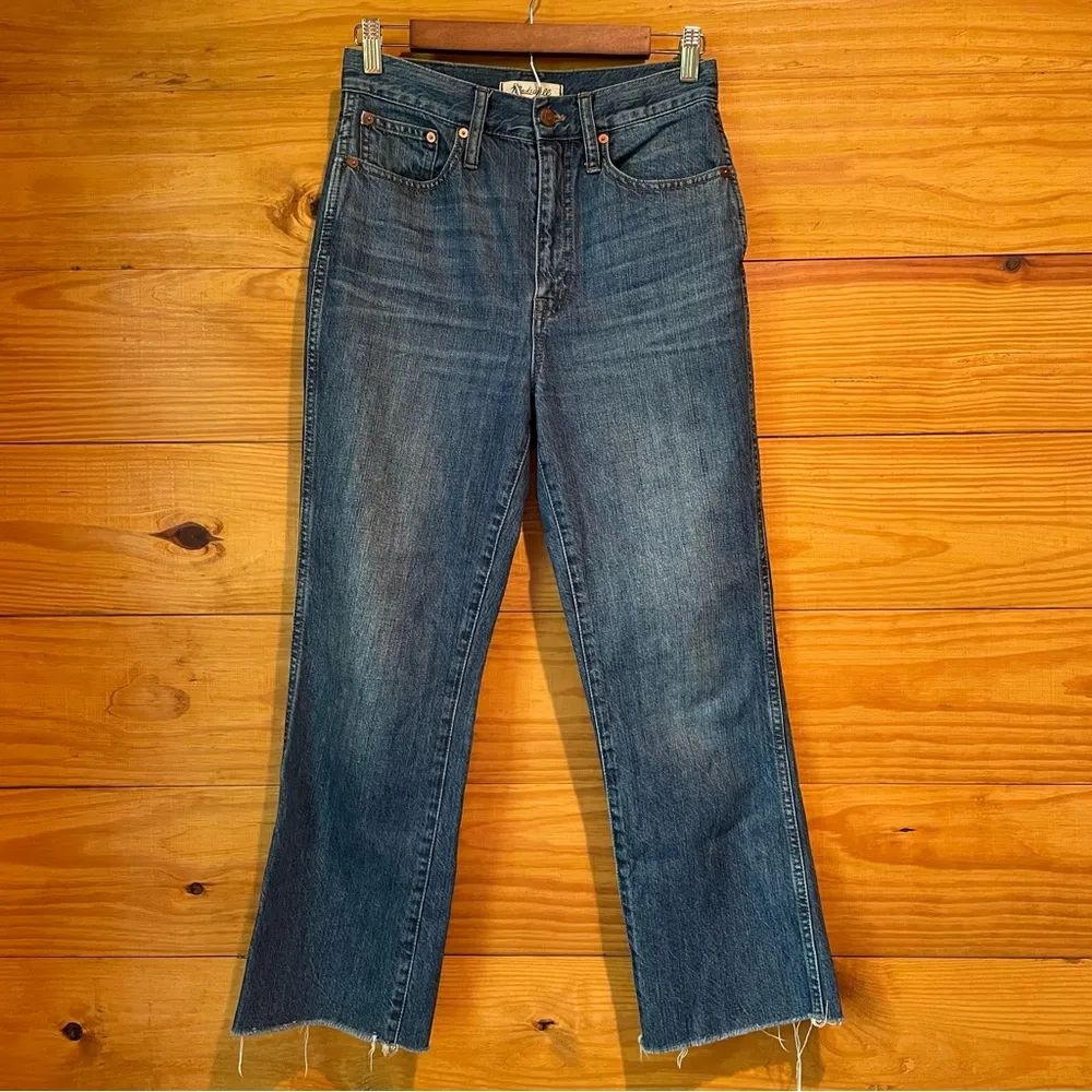 Madewell Rigid Demi Boot Crop Jeans in MacGill Wash 26 - Image 5