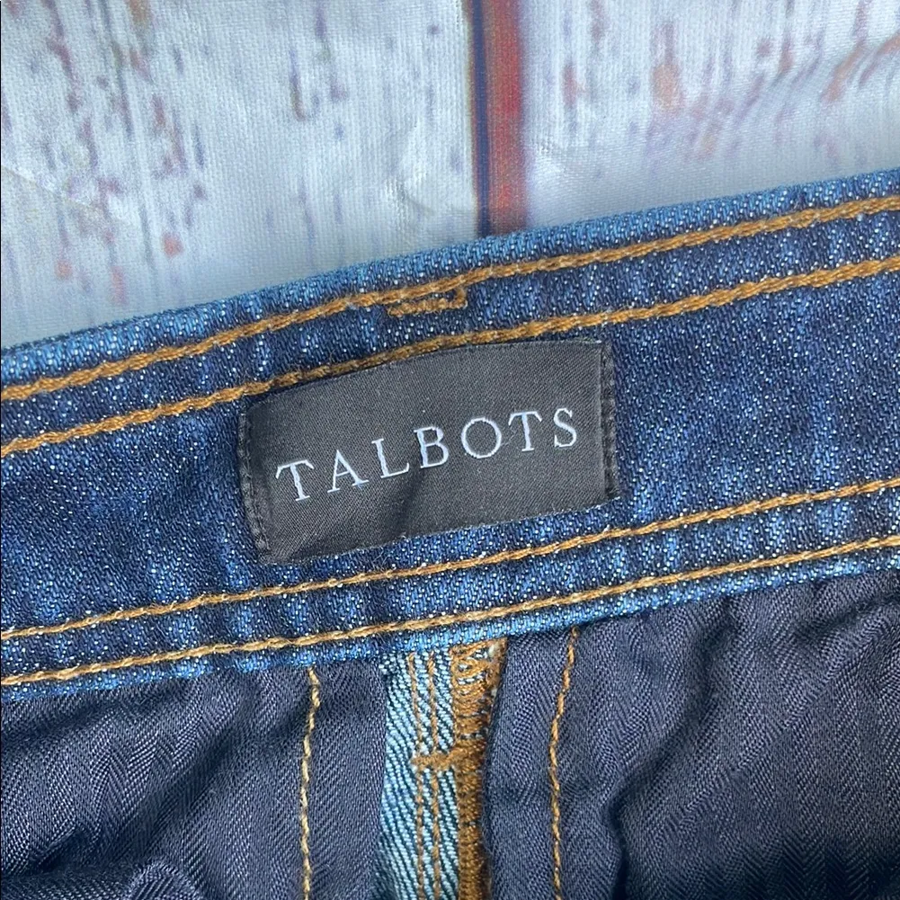 Talbots Blue Flare Wide Leg Jeans - Image 4