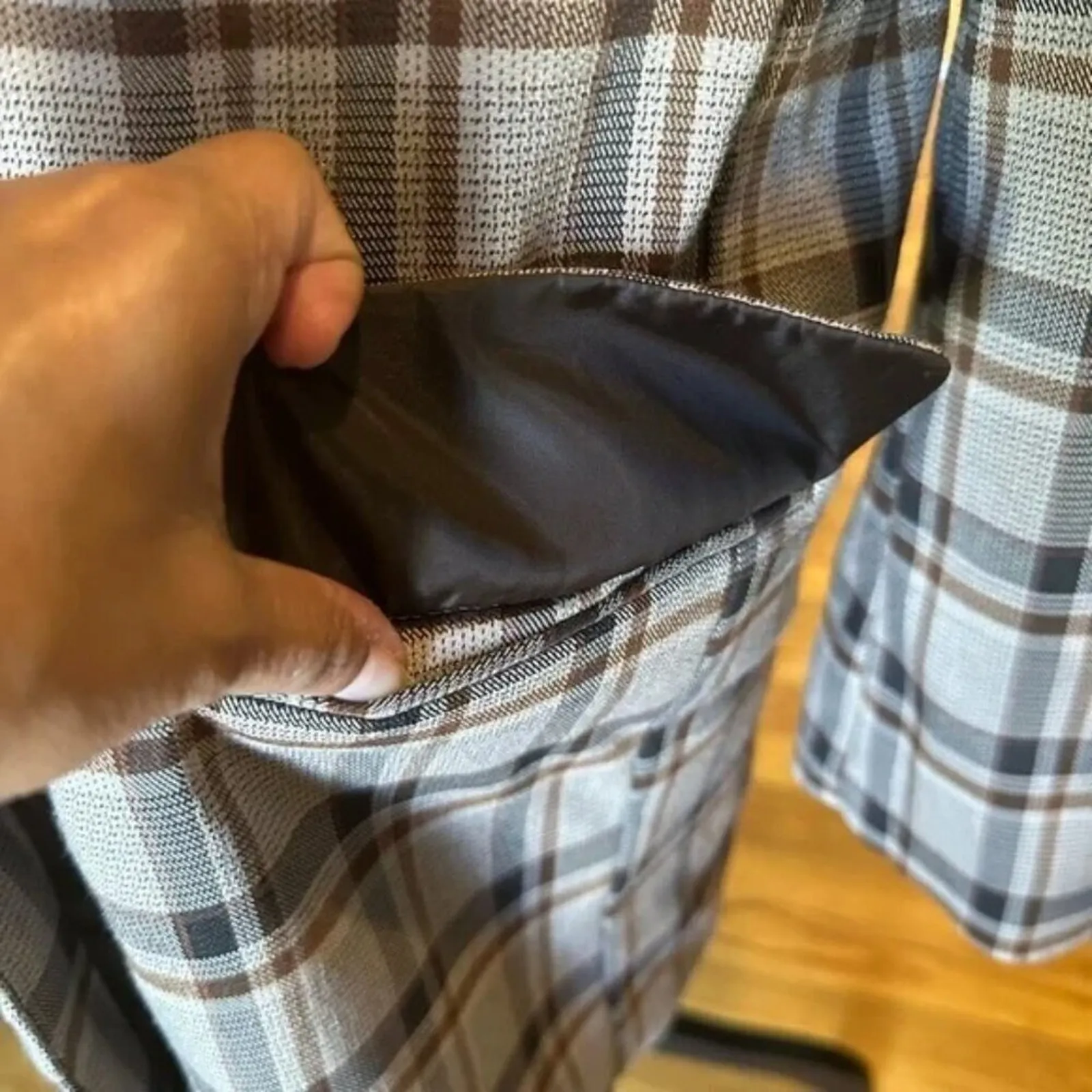 ASOS Design Plaid Brown Blazer – Women’s Small/Medium - Image 6