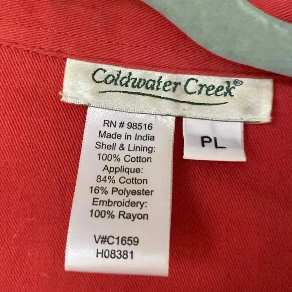 Coldwater Creek Quilted Jacket Boho Teacher Bright Artsy Patchwork Granola Fall - Image 5