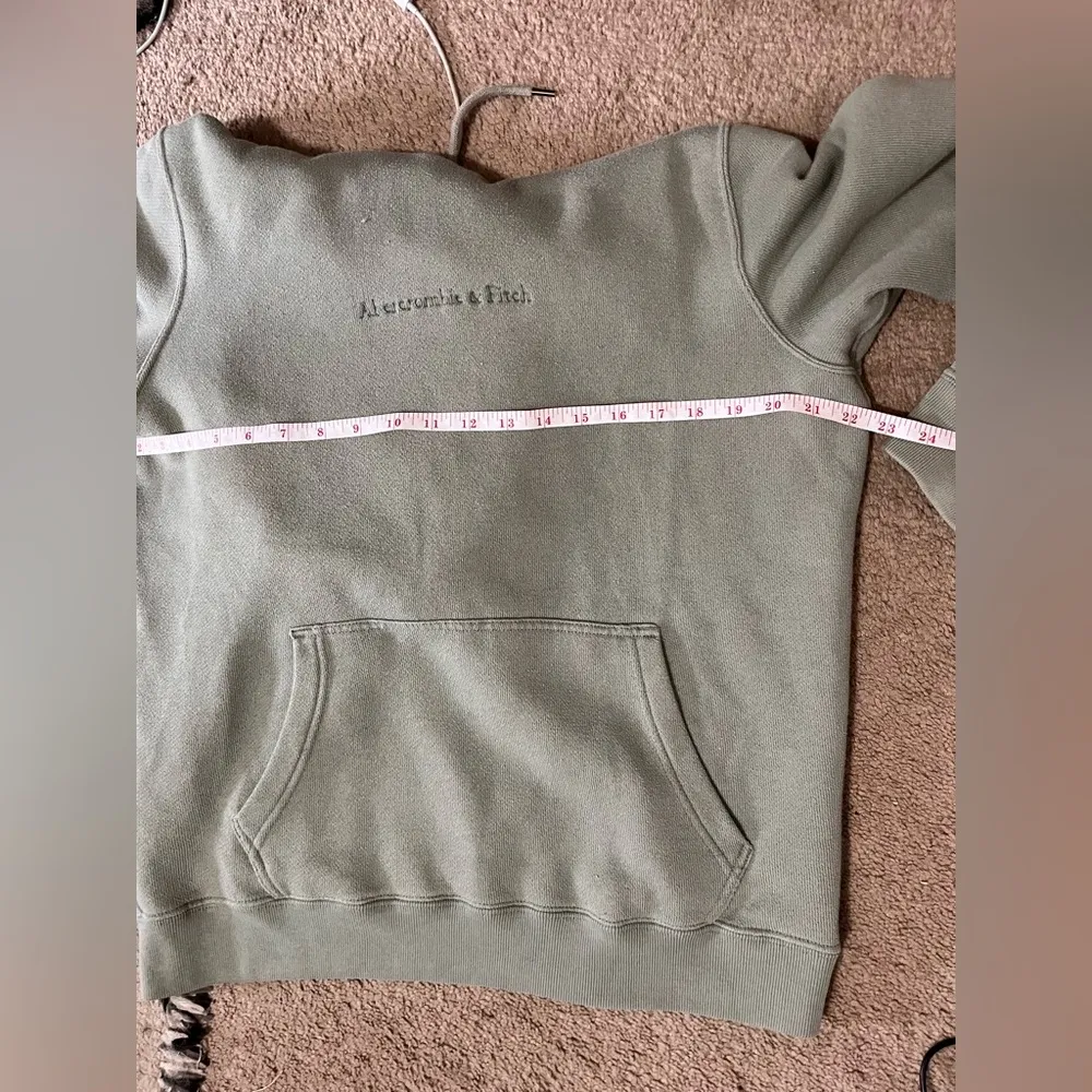 ABERCROMBIE & FITCH Soft Fleece Pullover Hoodie Sweatshirt Unisex Sz M EUC - Image 6