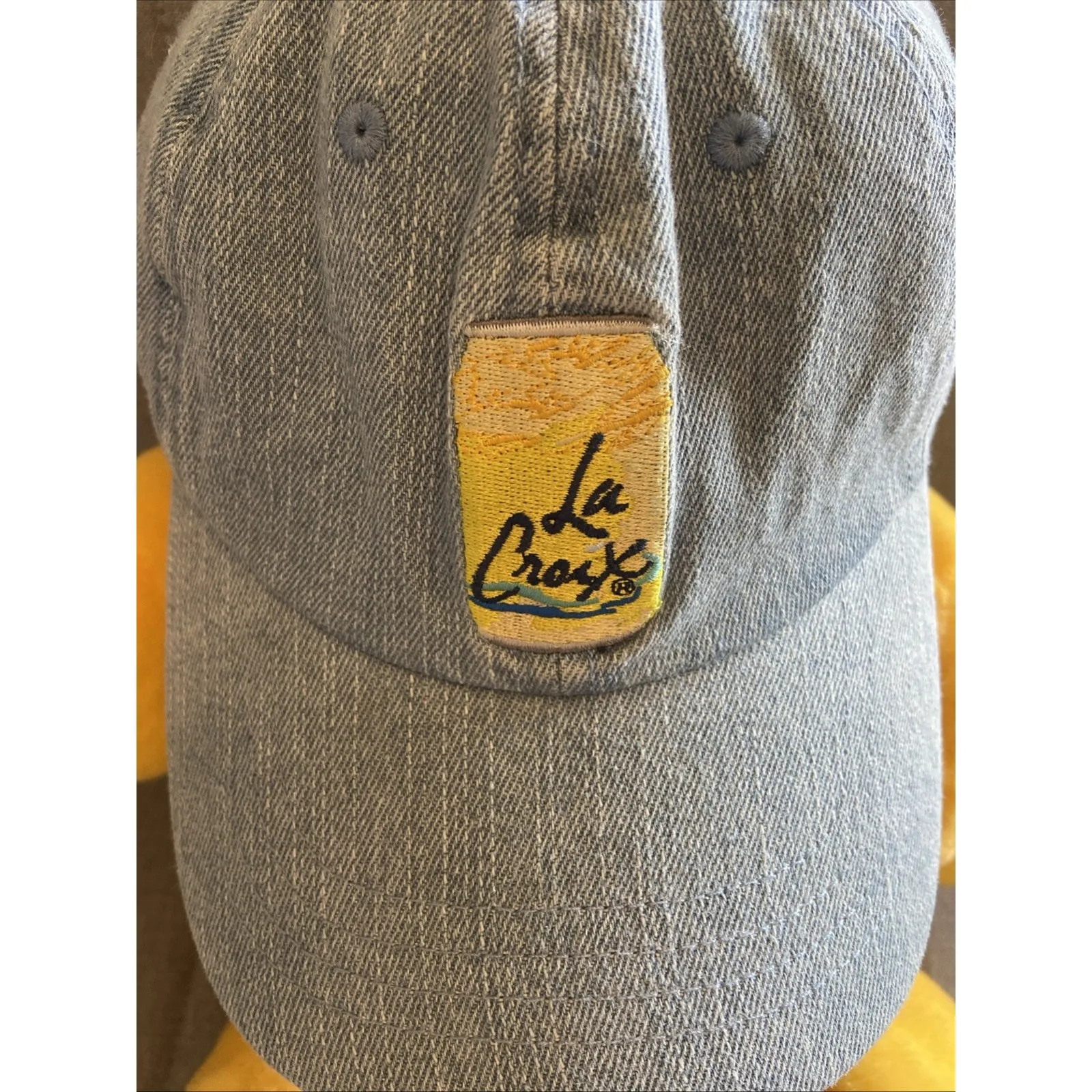 La Croix Patch Blue Denim Hat Baseball Cap Adjustable Strap Back #LiveLaCroix‎ - Image 2