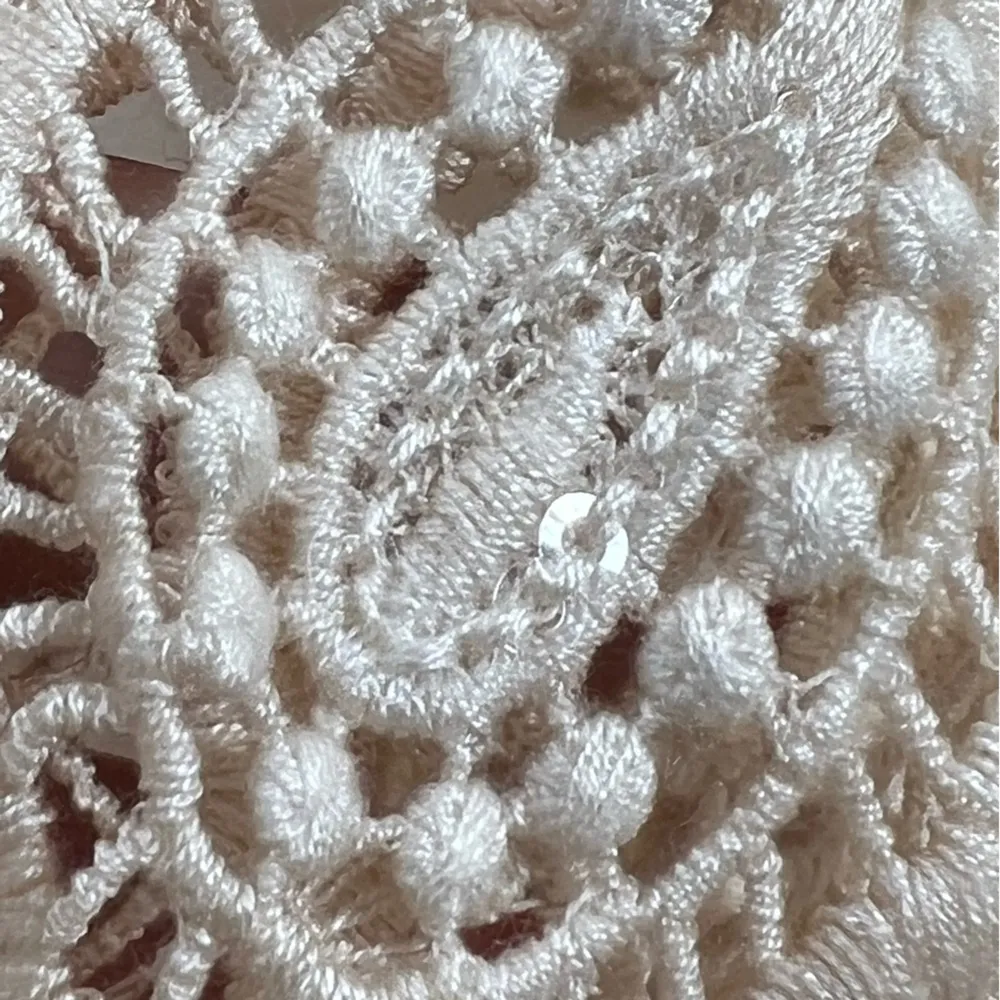 Raj Silk Floral Embroidered Lace Sleeveless Duster Size undefined - Image 6