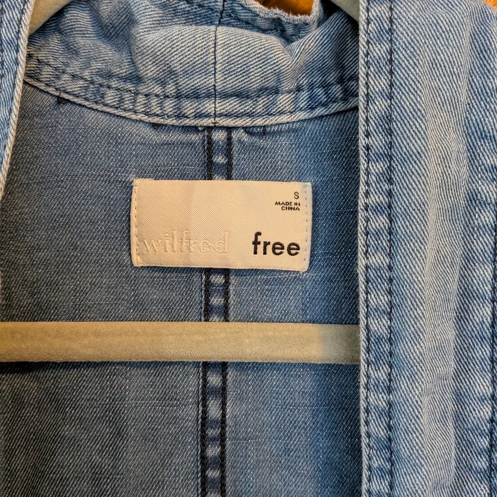 Wilfred Free Women's Blue Denim Kimono Size Small Oversized - Image 2