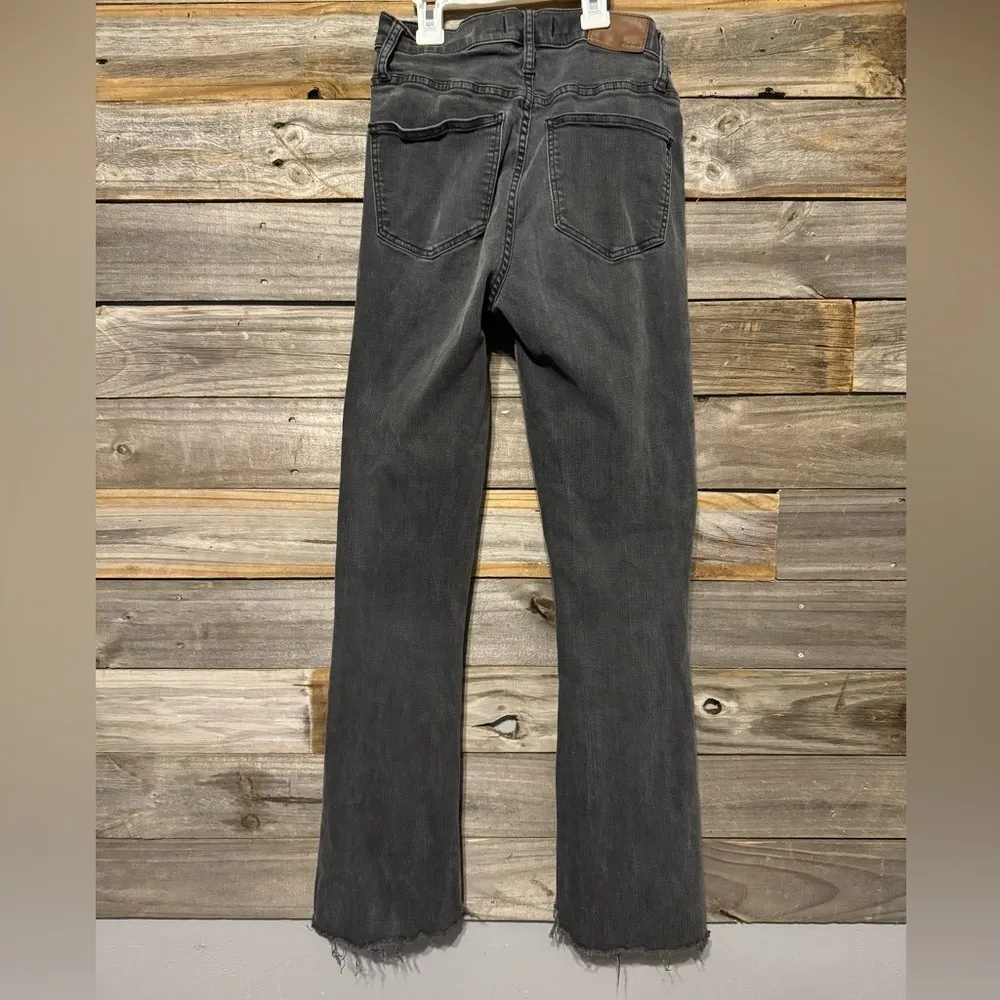 Madewell Womens Cali Demi-Boot Jeans Asymmetrical Hem Edition- Black - Image 3