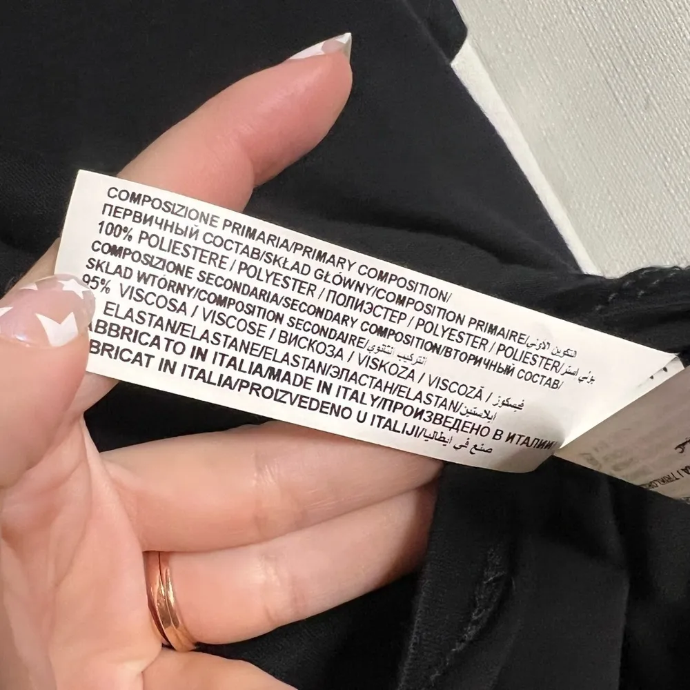 Piazza Italia Twist Back Black Blouse Small - Image 8
