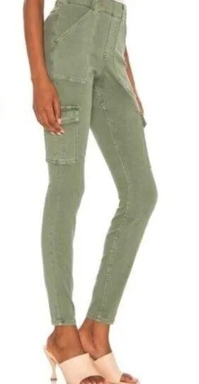 SPANX Women's Stretch Twill Ankle Cargo Pants, Soft Sage, ‎  Retail 99.00 - Image 2